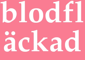 Synonym blodfläckad