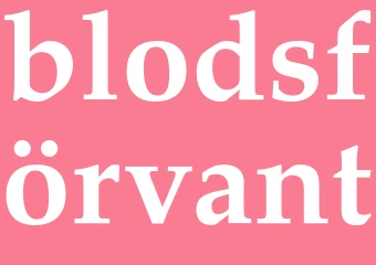 Synonym blodsförvant