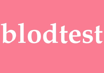 Synonym blodtest