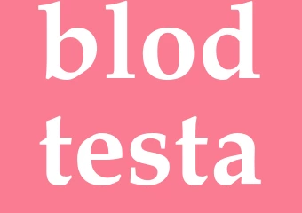 Synonym blodtesta