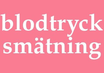 Synonym blodtrycksmätning