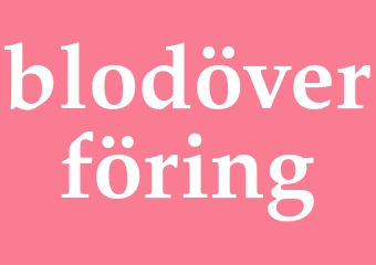 Synonym blodöverföring