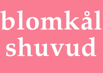 Synonym blomkålshuvud