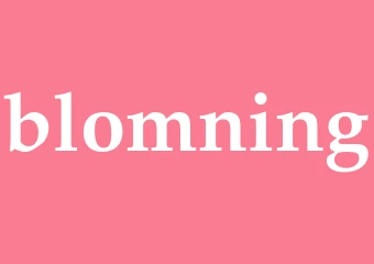 Synonym blomning