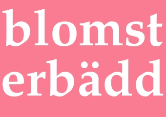 Synonym blomsterbädd