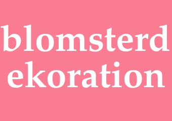 Synonym blomsterdekoration