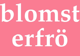 Synonym blomsterfrö