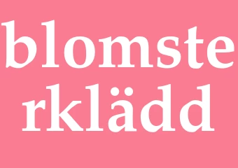 Synonym blomsterklädd