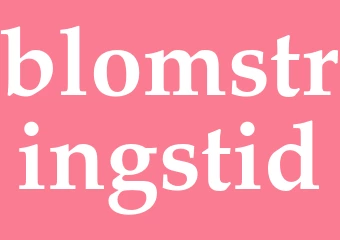 Synonym blomstringstid