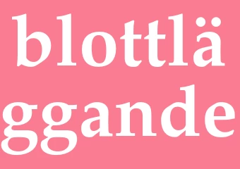 Synonym blottläggande
