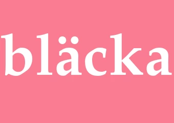 Synonym bläcka