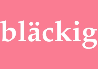 Synonym bläckig