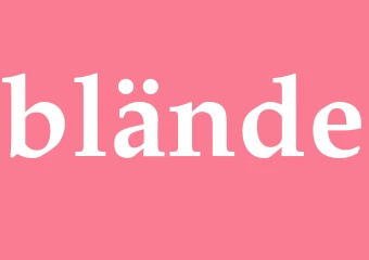 Synonym blände