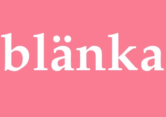 Synonym blänka