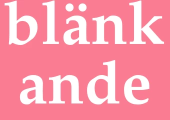 Synonym blänkande