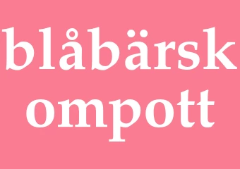 Synonym blåbärskompott