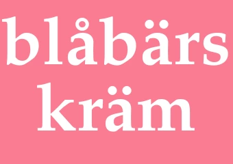 Synonym blåbärskräm