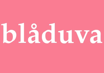 Synonym blåduva