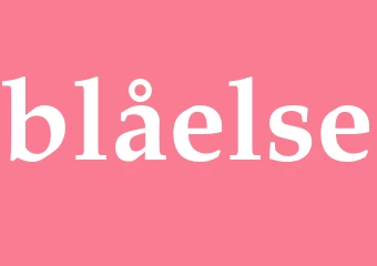 Synonym blåelse
