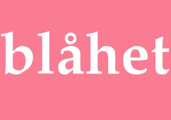 Synonym blåhet