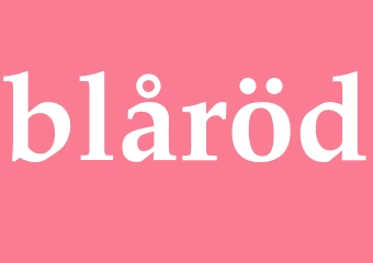 Synonym blåröd