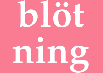Synonym blötning
