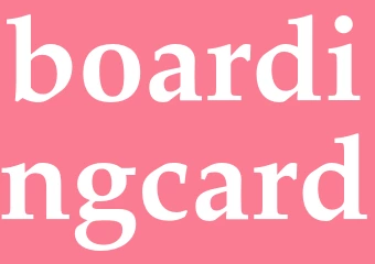 Synonym boardingcard