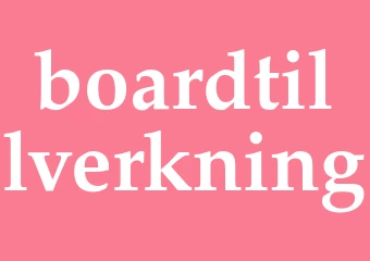 Synonym boardtillverkning