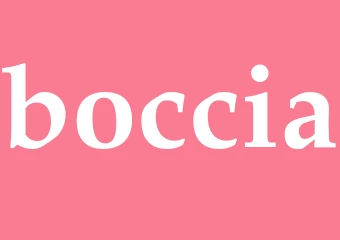 Synonym boccia