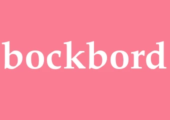 Synonym bockbord