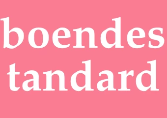 Synonym boendestandard