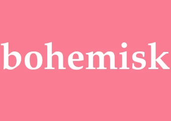 Synonym bohemisk