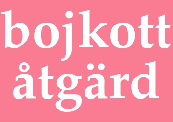 Synonym bojkottåtgärd