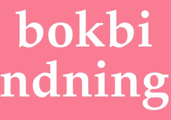 Synonym bokbindning