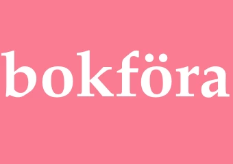 Synonym bokföra