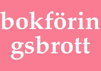 Synonym bokföringsbrott