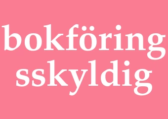 Synonym bokföringsskyldig