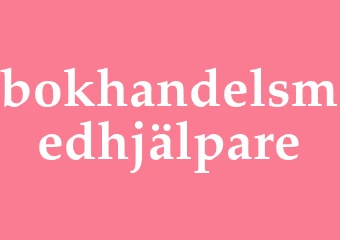 Synonym bokhandelsmedhjälpare