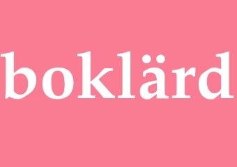 Synonym boklärd