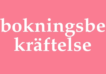 Synonym bokningsbekräftelse