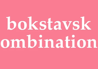 Synonym bokstavskombination