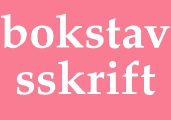 Synonym bokstavsskrift