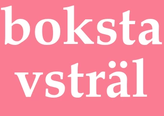 Synonym bokstavsträl