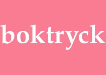 Synonym boktryck