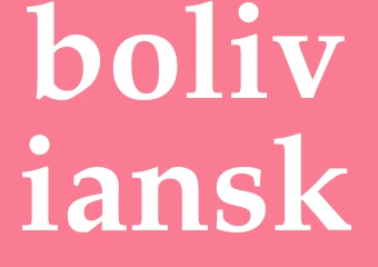 Synonym boliviansk