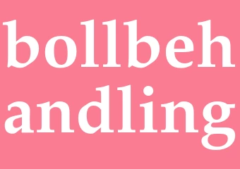 Synonym bollbehandling