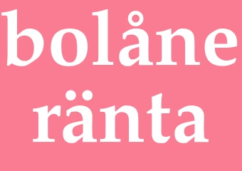 Synonym bolåneränta
