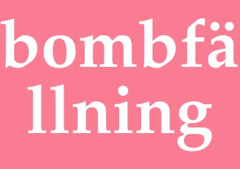 Synonym bombfällning