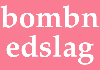 Synonym bombnedslag