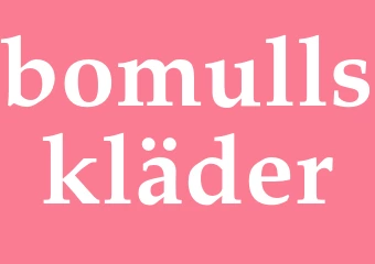 Synonym bomullskläder